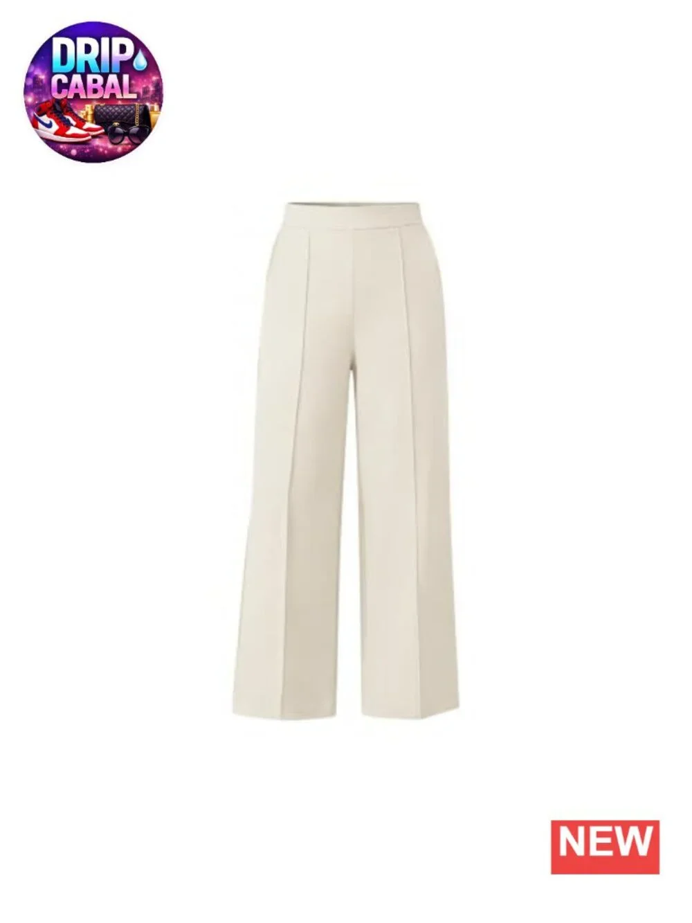 Wide Leg Dress Pants High Waisted Pull On Work Trousers Business Casual Palazzo